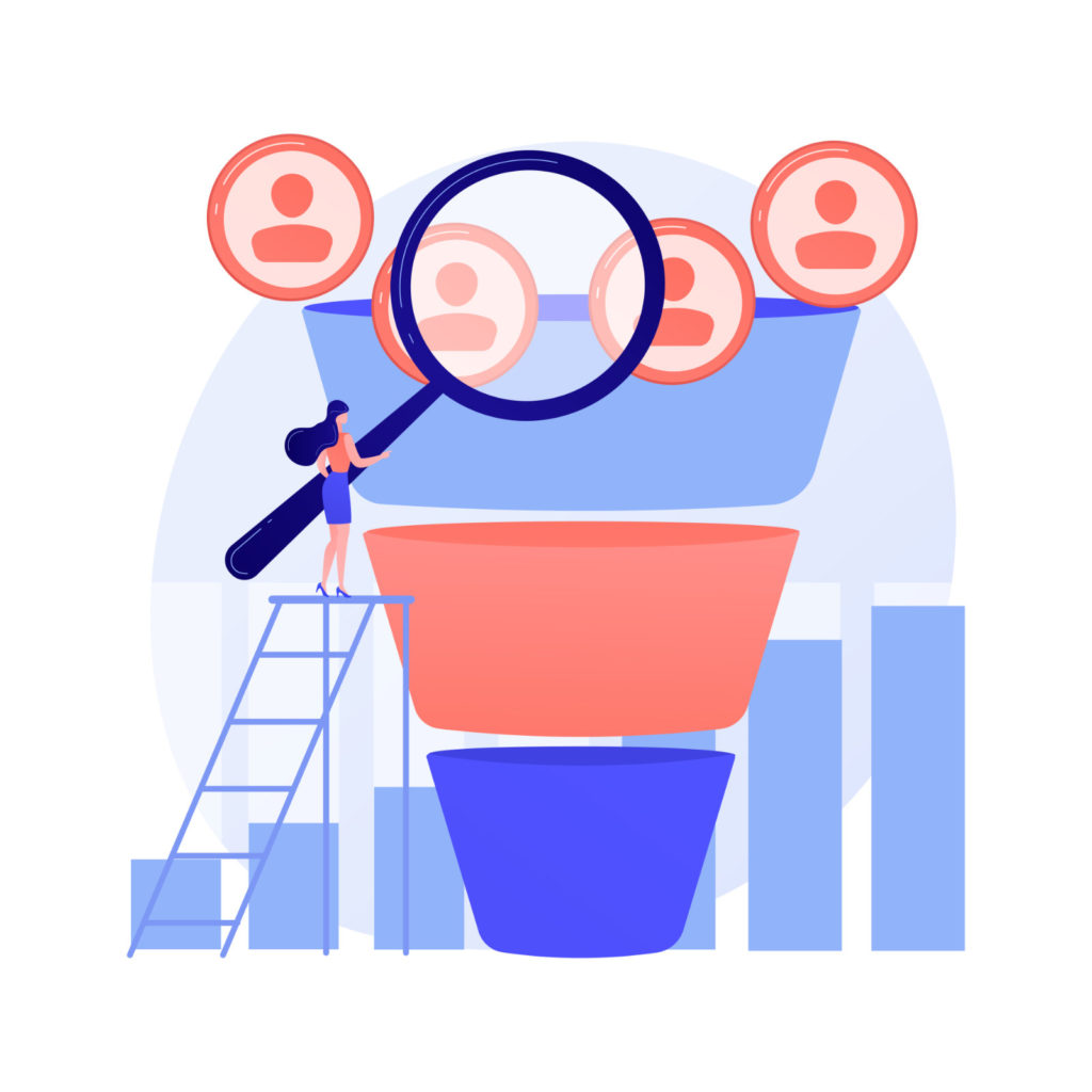 difference between a sales funnel and a marketing funnel
