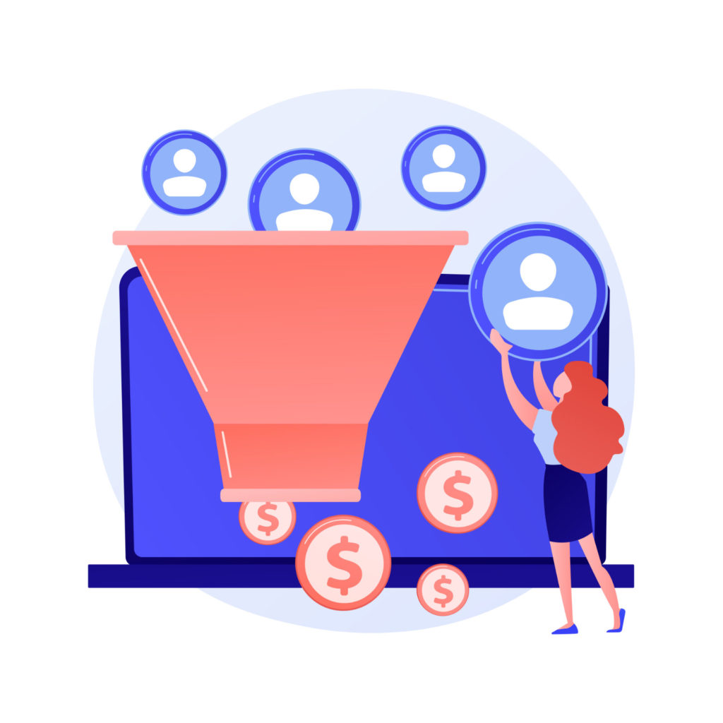 difference between sales funnel and marketing funnel